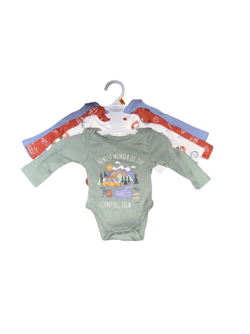 Koala Baby Newest Member Of The Camping Crew Baby Bodysuits Set Of 4 Long Sleeve
